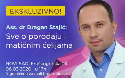 EKSKLUZIVNO SA GINEKOLOGOM!  Ass. dr Dragan Stajić: Sve o porođaju i matičnim ćelijama